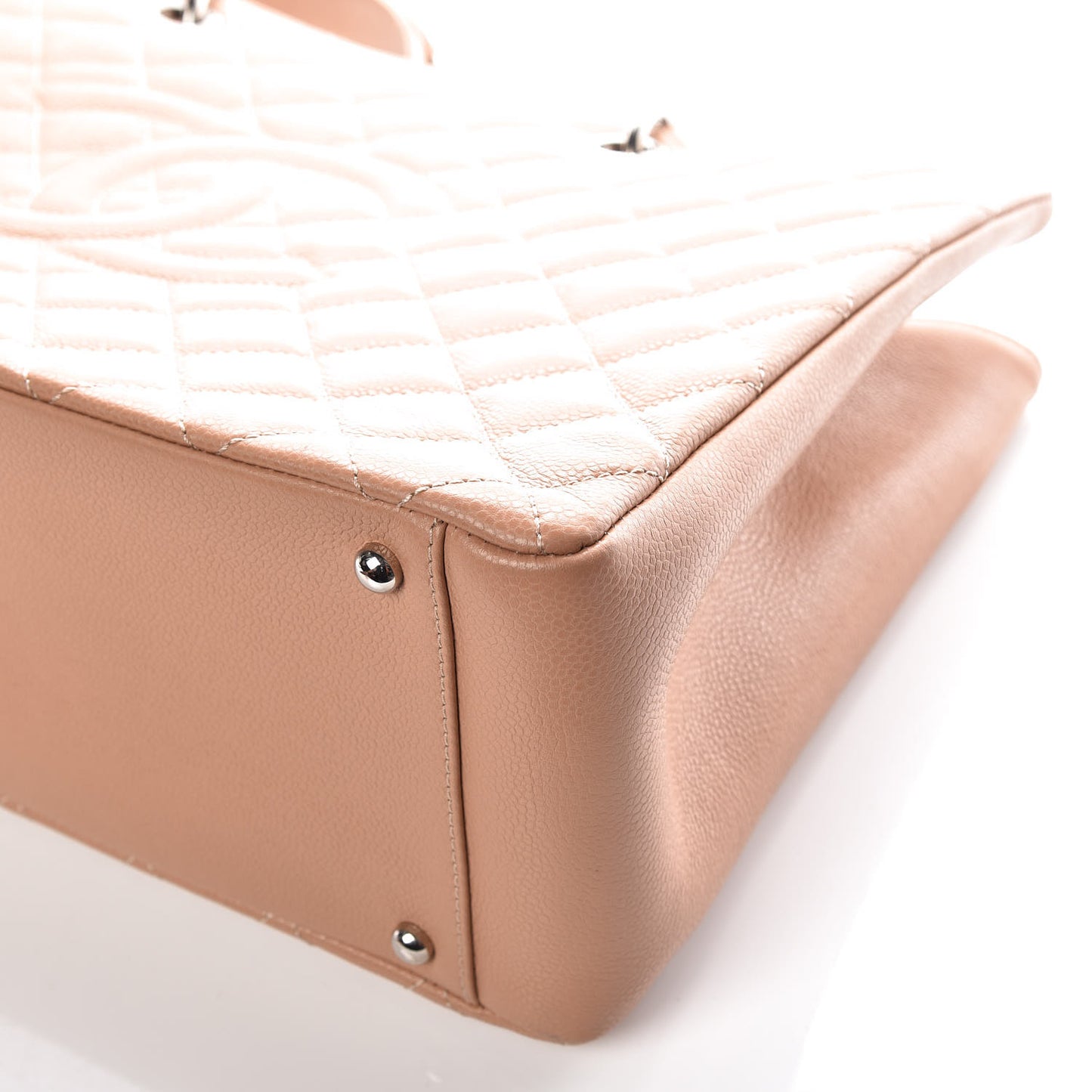 Caviar Quilted XL Grand Shopping Tote GST Beige