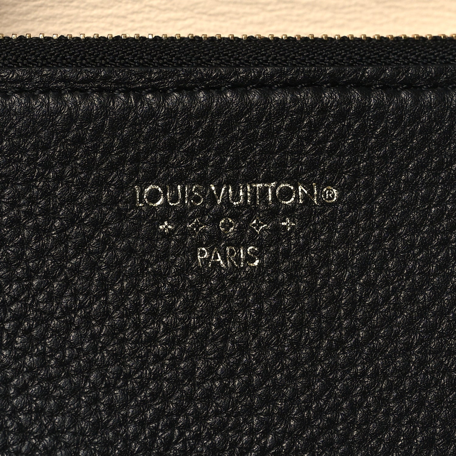 Louis Vuitton Grained Calfskin LV Pont 9 Compact Wallet Black 8 of 9
