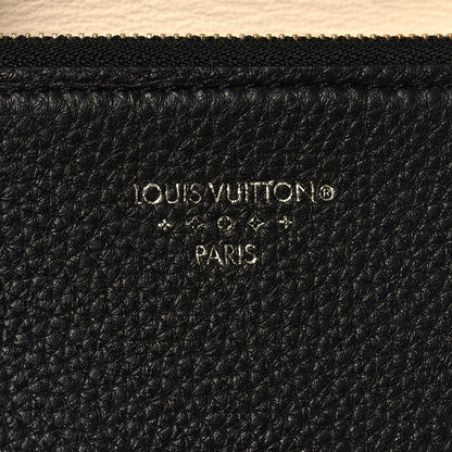 Louis Vuitton Grained Calfskin LV Pont 9 Compact Wallet Black 8 of 9