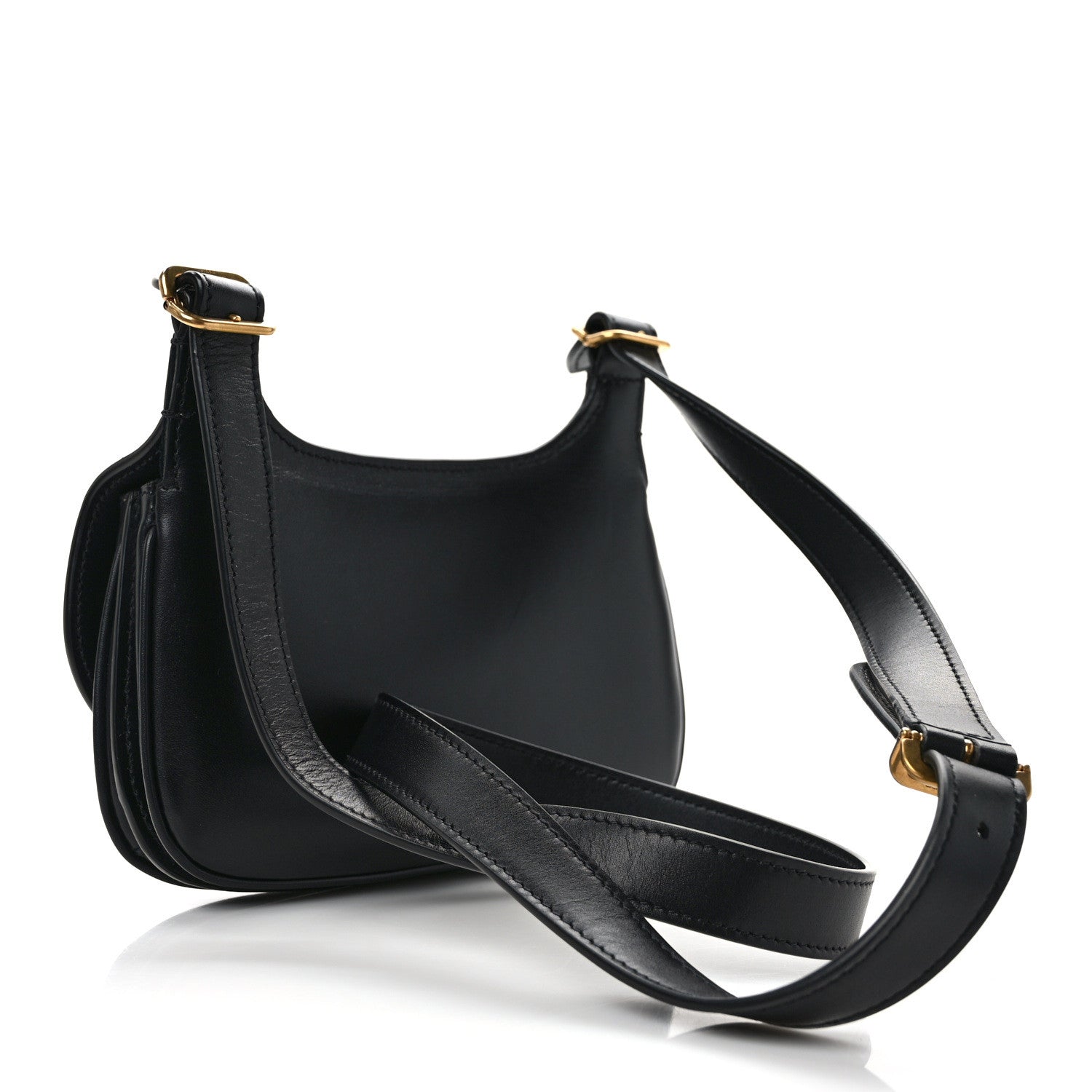 Saint Laurent Smooth Calfskin Small Charlie Shoulder Bag Black 3 of 12