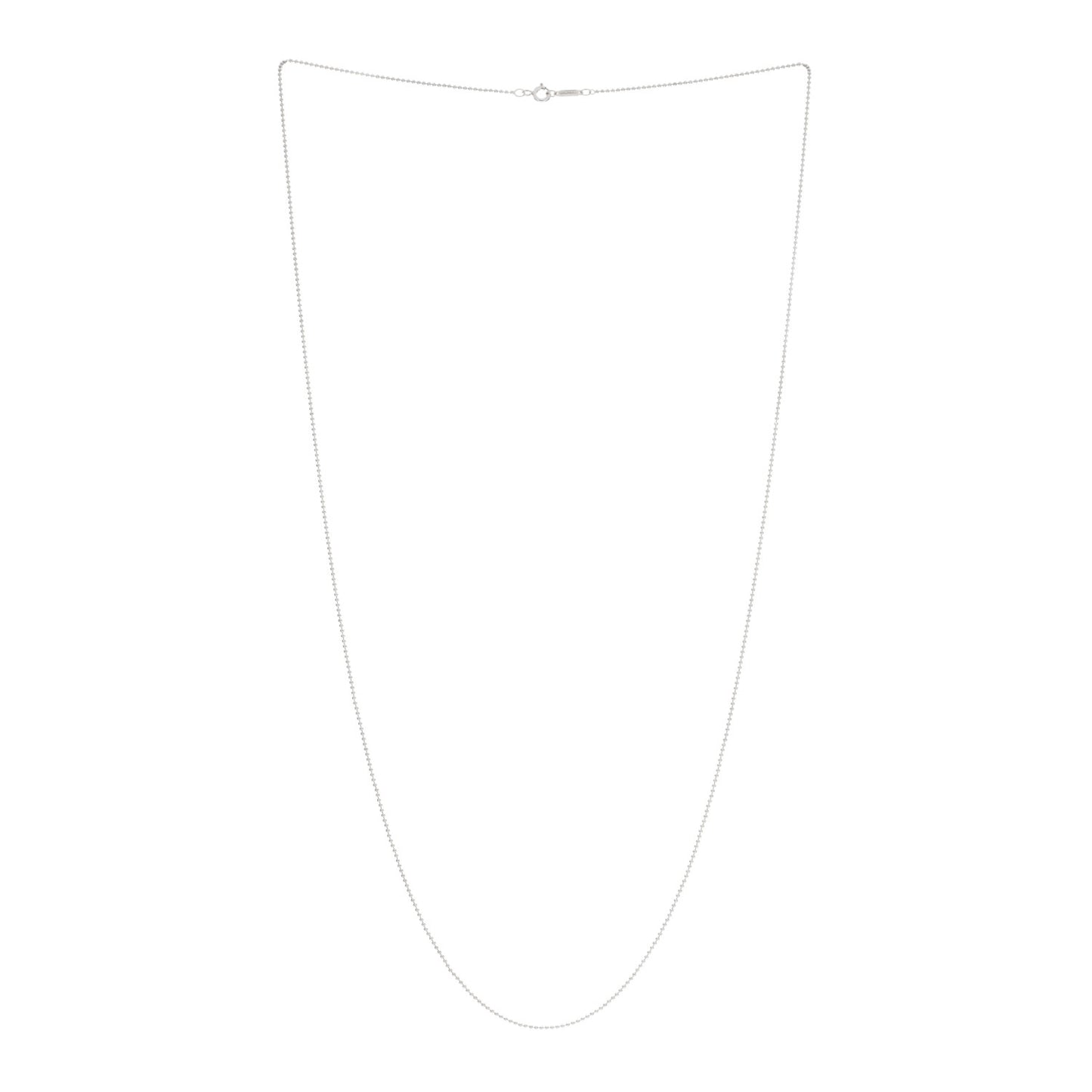 Sterling Silver 1.2mm Bead Chain Necklace 30"