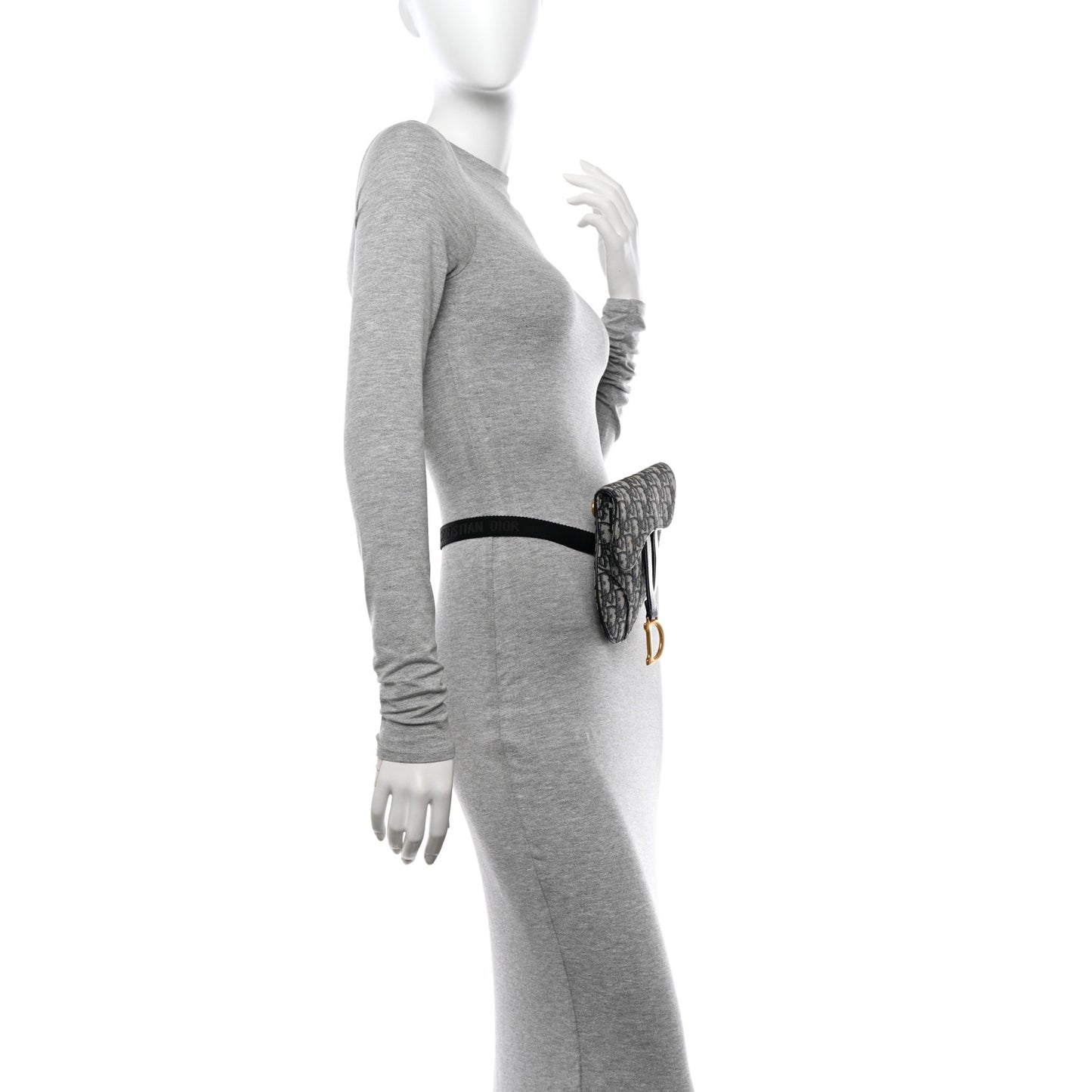 Oblique Saddle Belt Pouch Blue