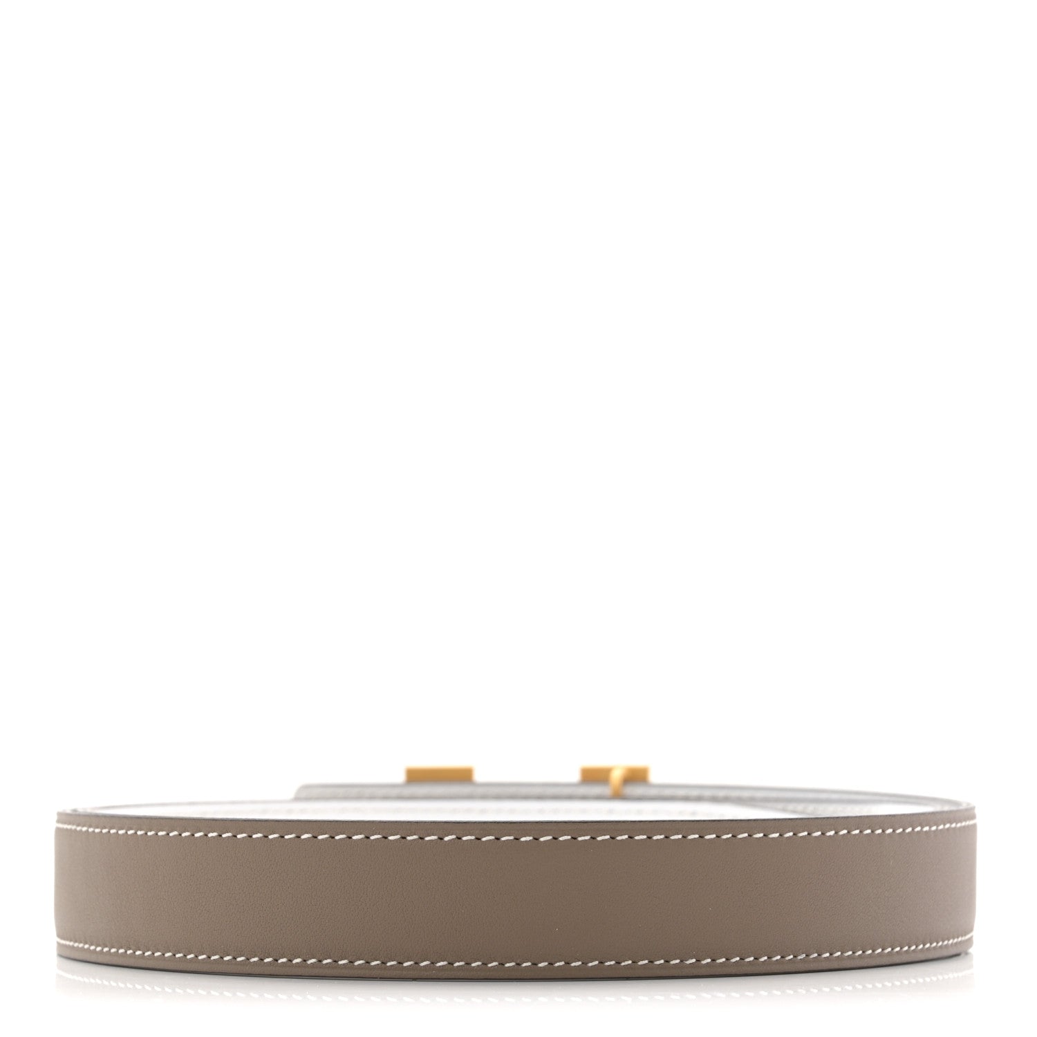 Hermes Epsom Swift 24mm Mini Constance H Belt 90 36 White Etoupe 2 of 6