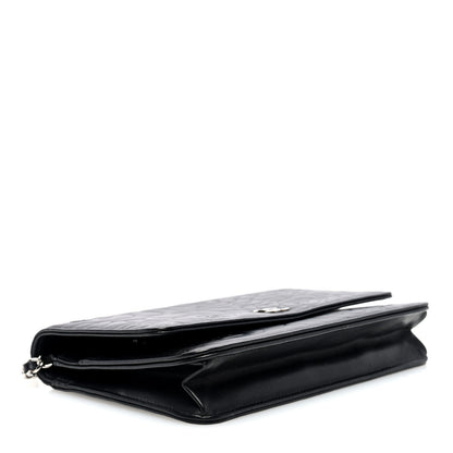 Chanel Lambskin Camellia Embossed Wallet on Chain WOC 4 of 10