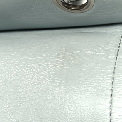 Chanel Glazed Calfskin Quilted Surpique 2.55 Reissue Flap Light Blue 12 of 12