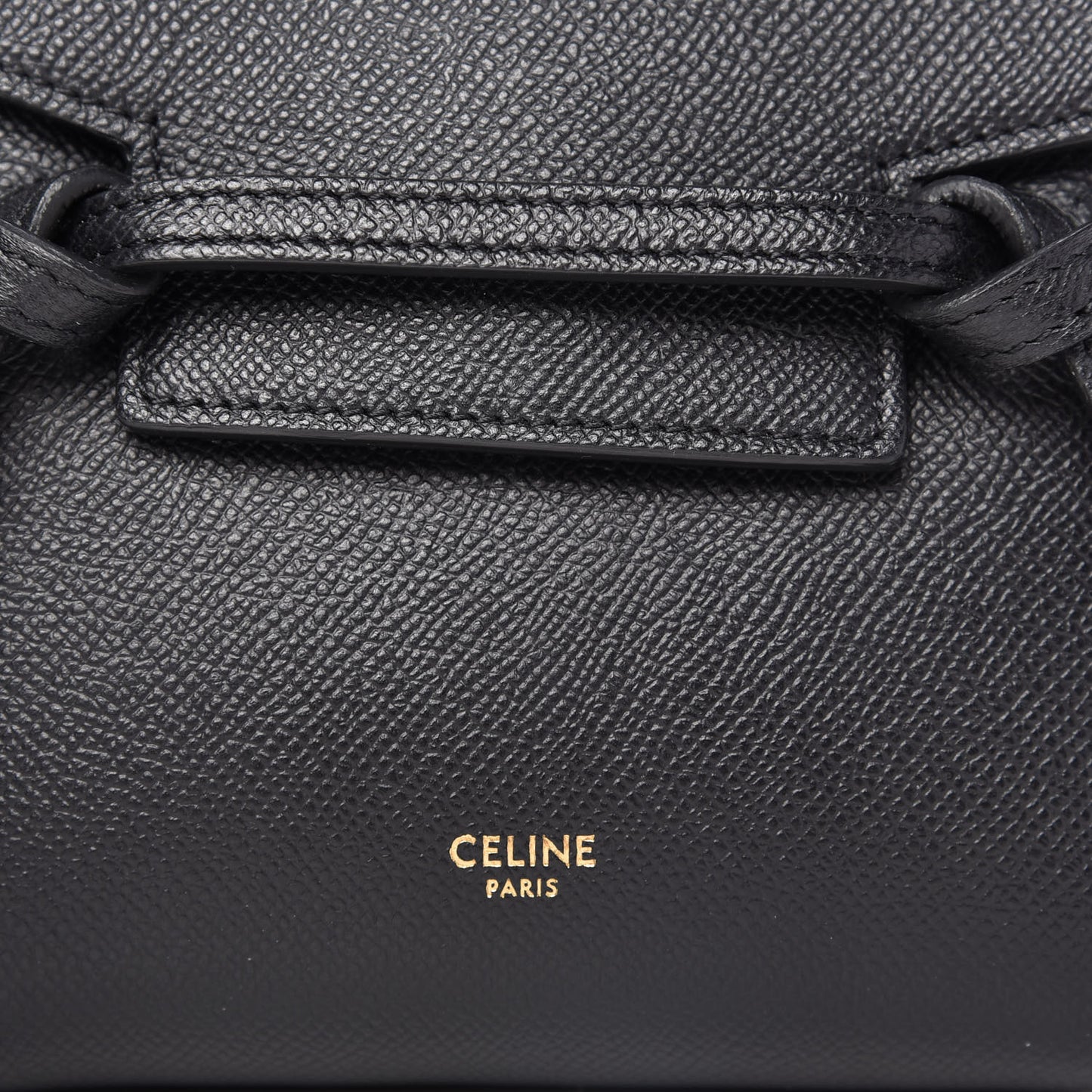 Grained Calfskin Pico Belt Bag Black