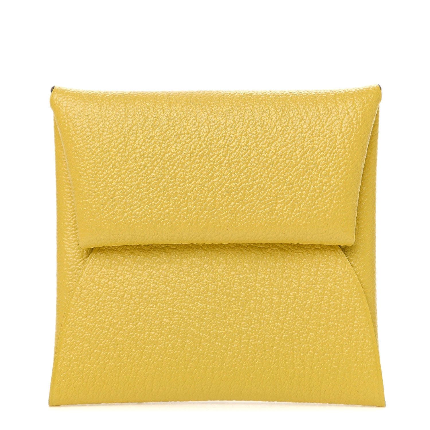 Hermes Chevre Mysore Bastia Coin Purse Jaune de Naples 1 of 7