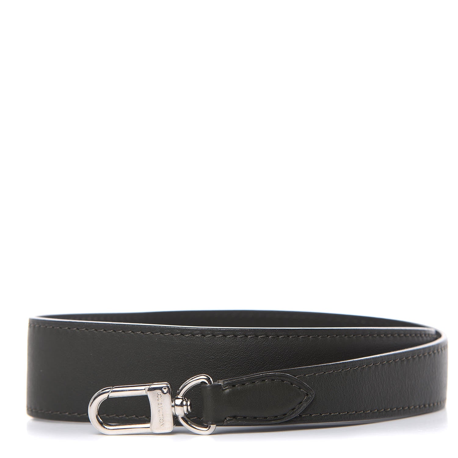 Louis Vuitton Calfskin Shoulder Strap Dark Kaki 1 of 4