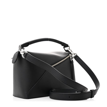 Loewe Calfskin Small Puzzle Edge Bag Black 3 of 10