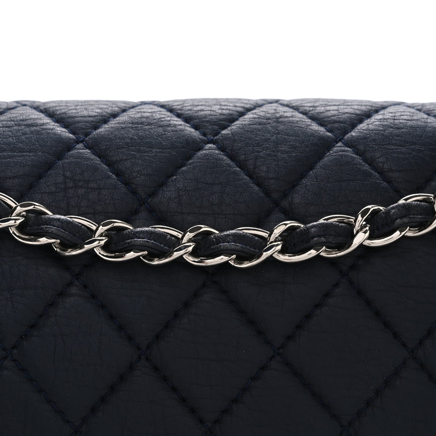 Deerskin Quilted Casual Journey Flap Dark Blue