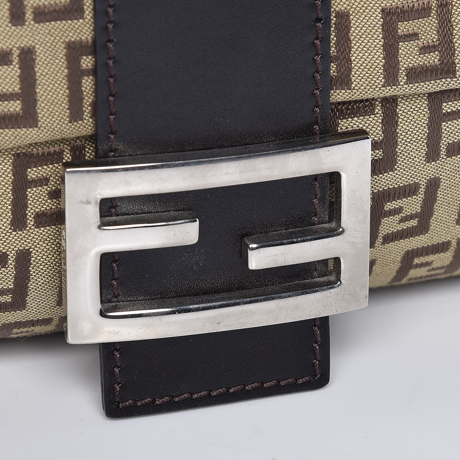 Fendi Zucchino Baguette Tobacco 10 of 10