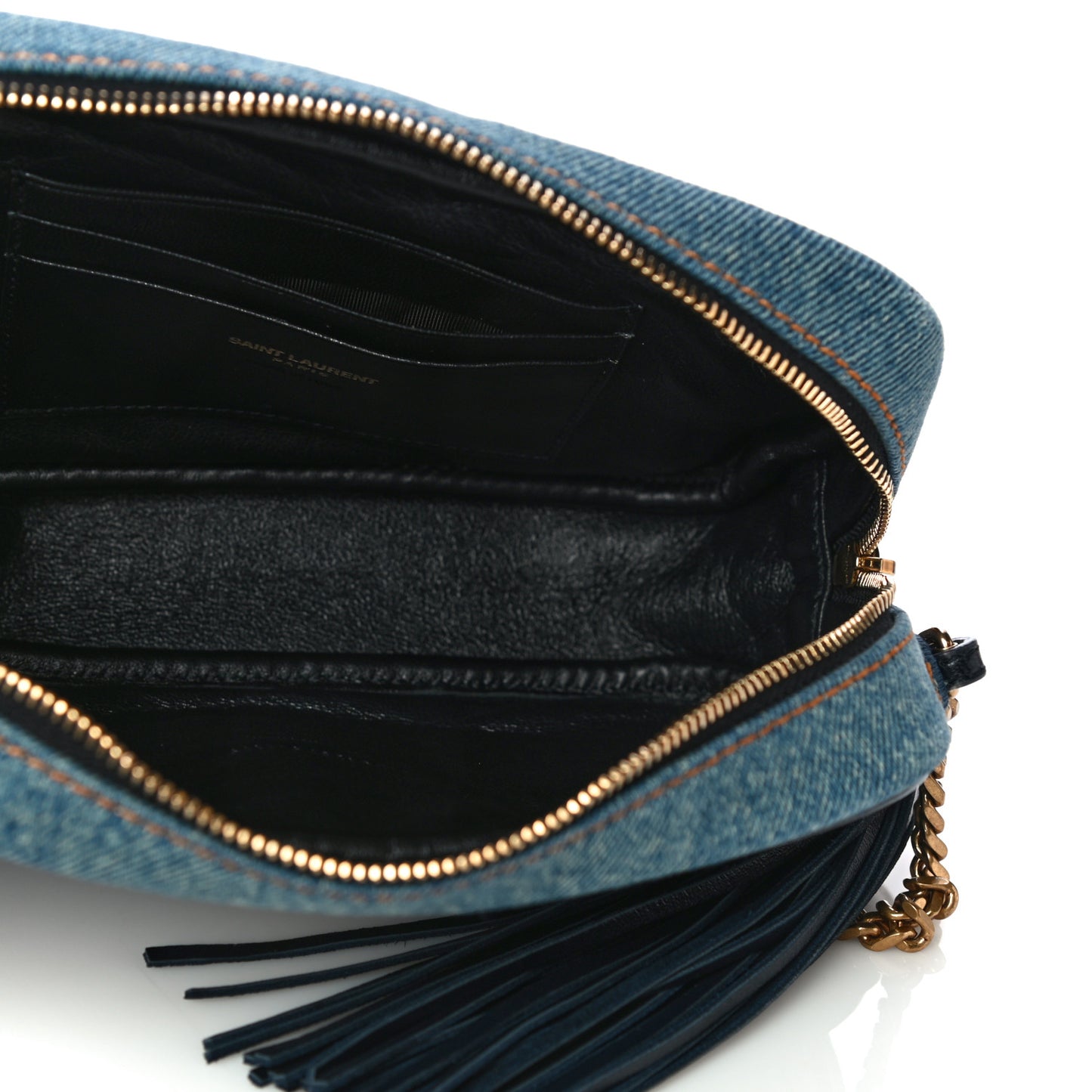 Denim Matelasse Monogram Mini Lou Camera Bag California Blue