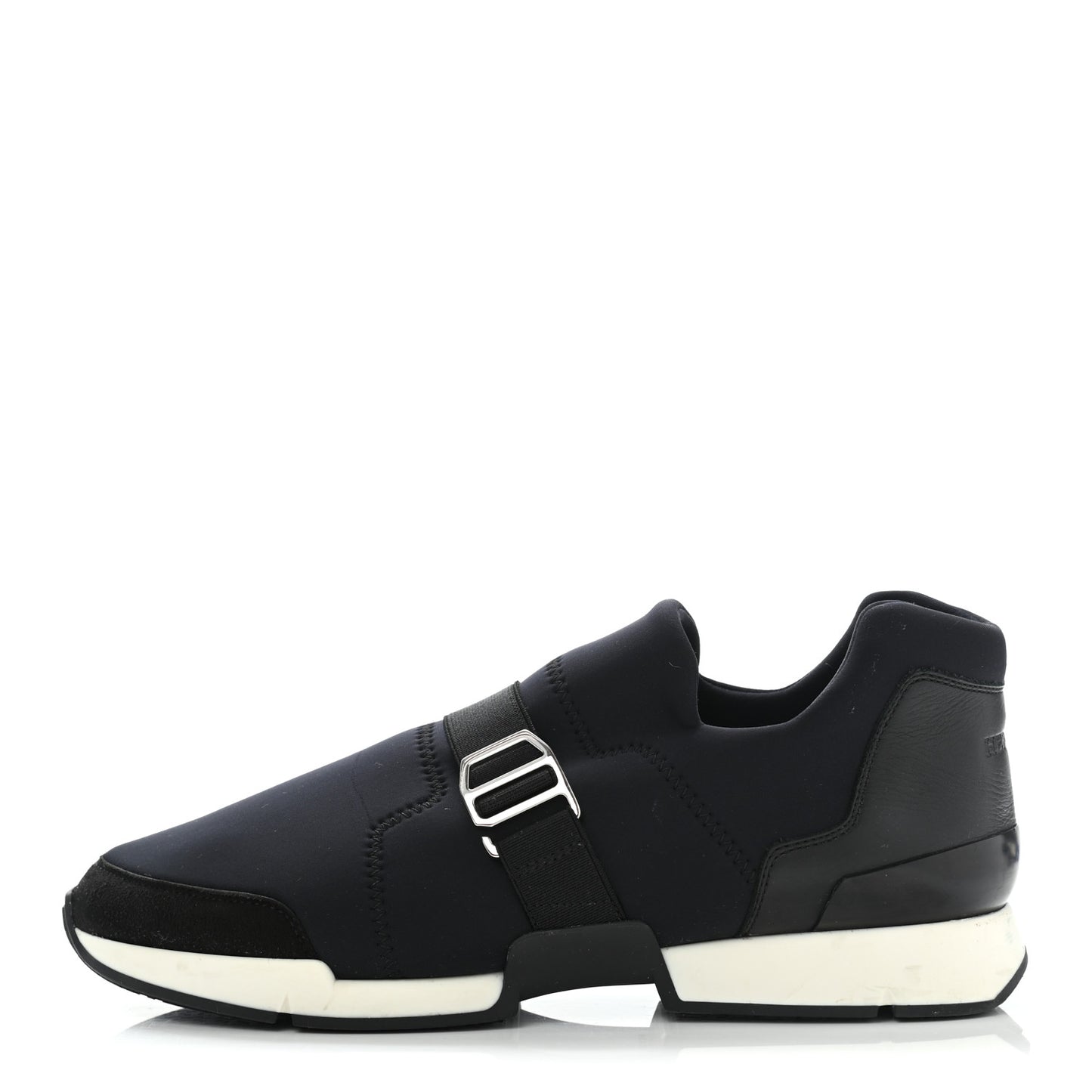 Technical Canvas Calfskin Run Sneakers 41.5 Marine