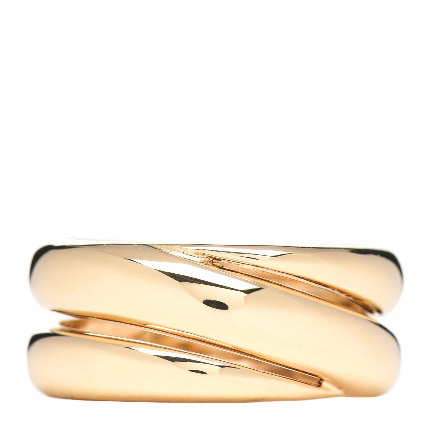18K Yellow Gold Spiral Ring 53 6.5