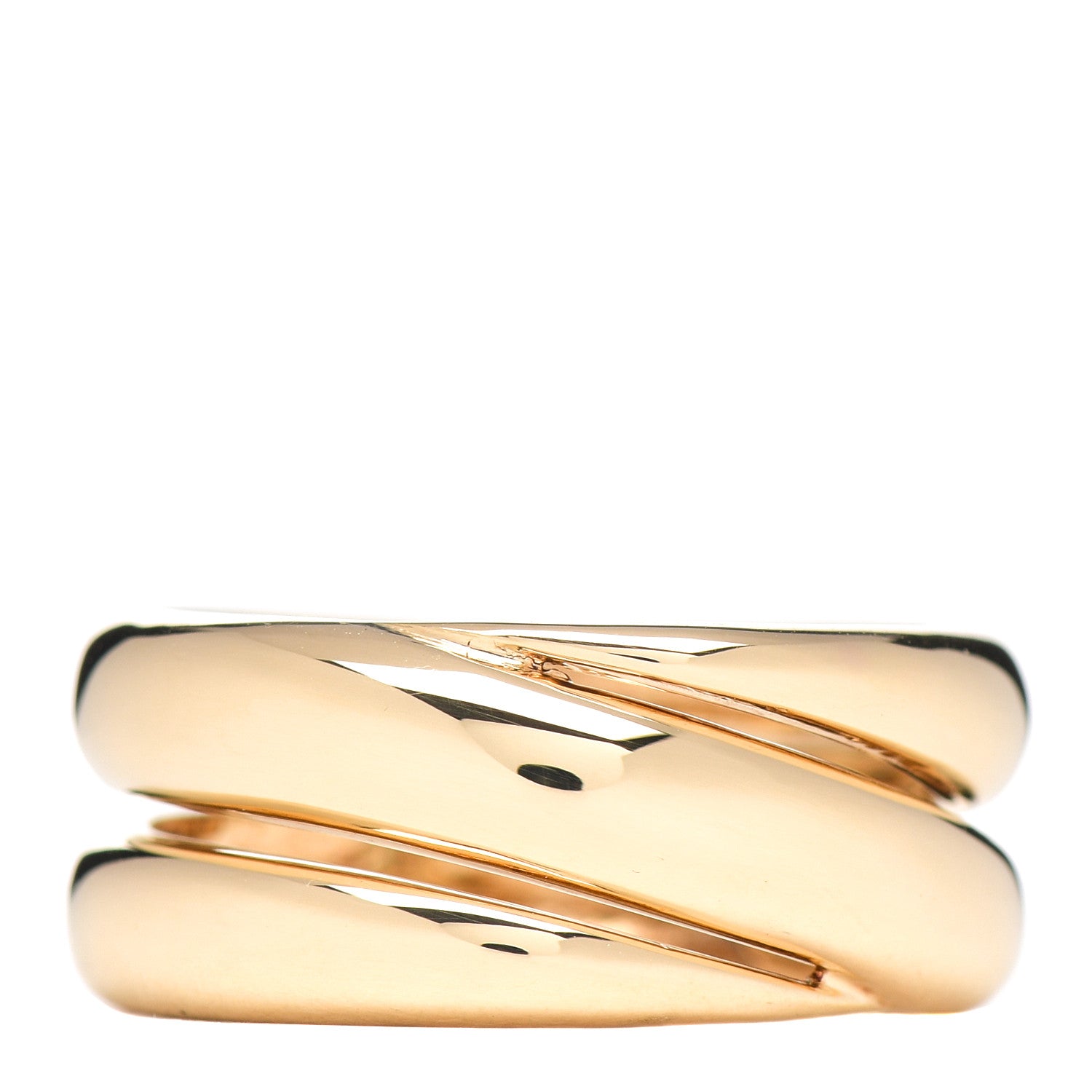 Roberto Coin 18K Yellow Gold Spiral Ring 53 6.5 3 of 5