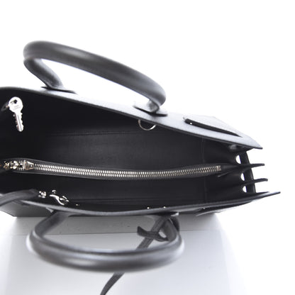 Saint Laurent Grained Calfskin Small Sac De Jour Coal 4 of 9