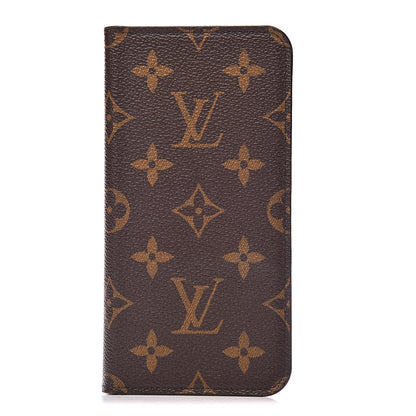 Louis Vuitton Monogram iPhone X Folio Case 1 of 6