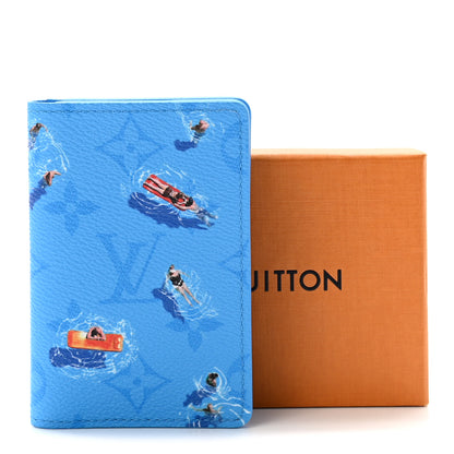 Louis Vuitton Monogram Sports Pocket Organizer Pool Blue 5 of 5