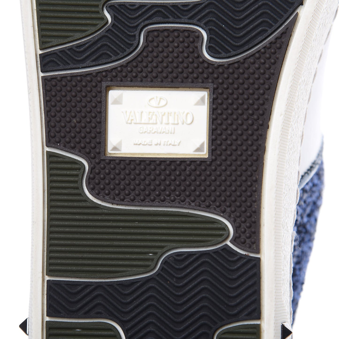 Calfskin Glitter Flycrew Sneakers 39 Blue