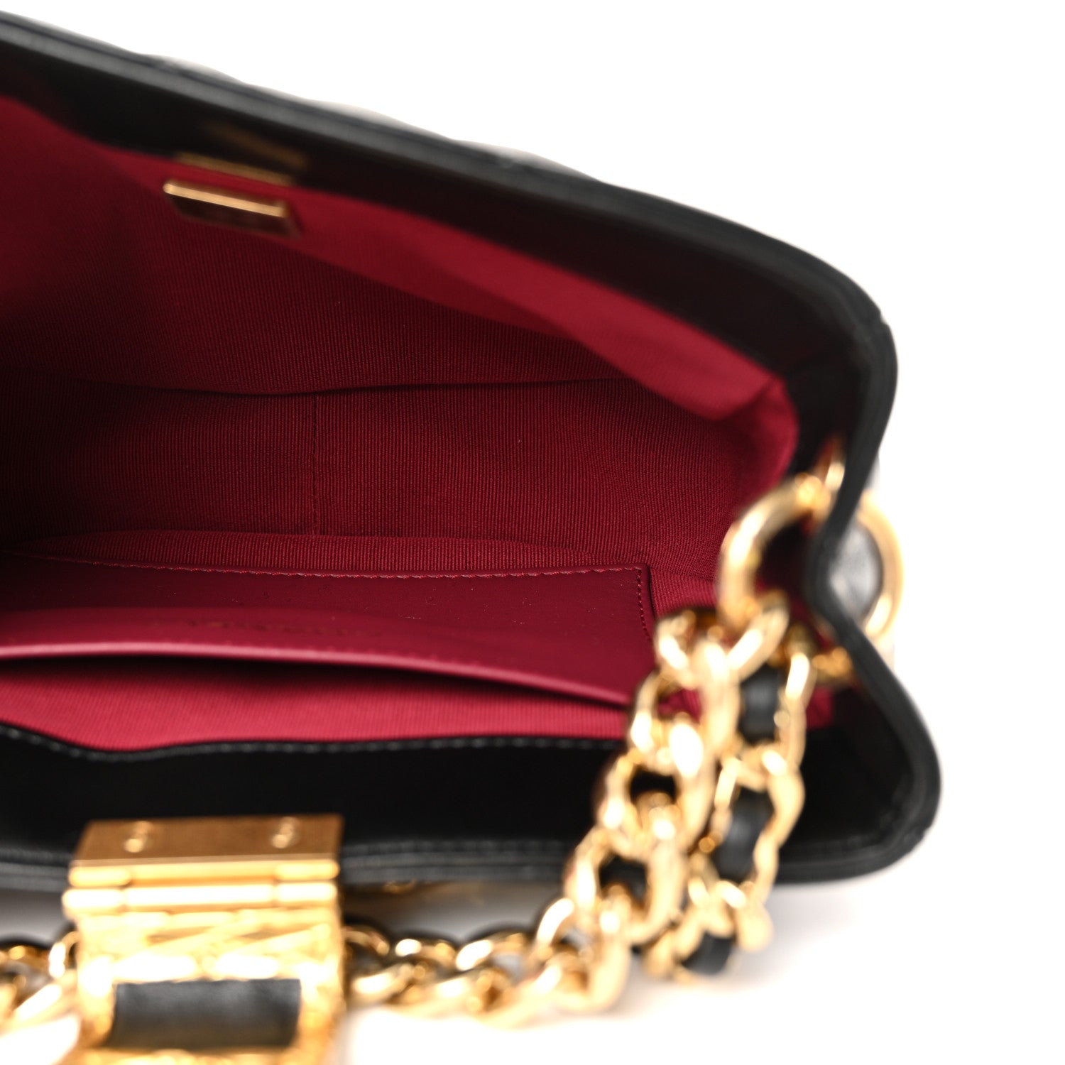 Chanel Lambskin Quilted Small Chain Hobo Black 5 of 11