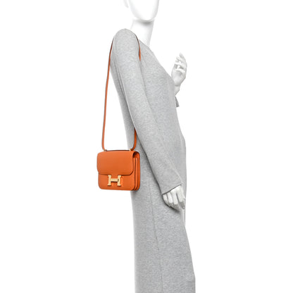Hermes Epsom Constance 18 Orange 2 of 12