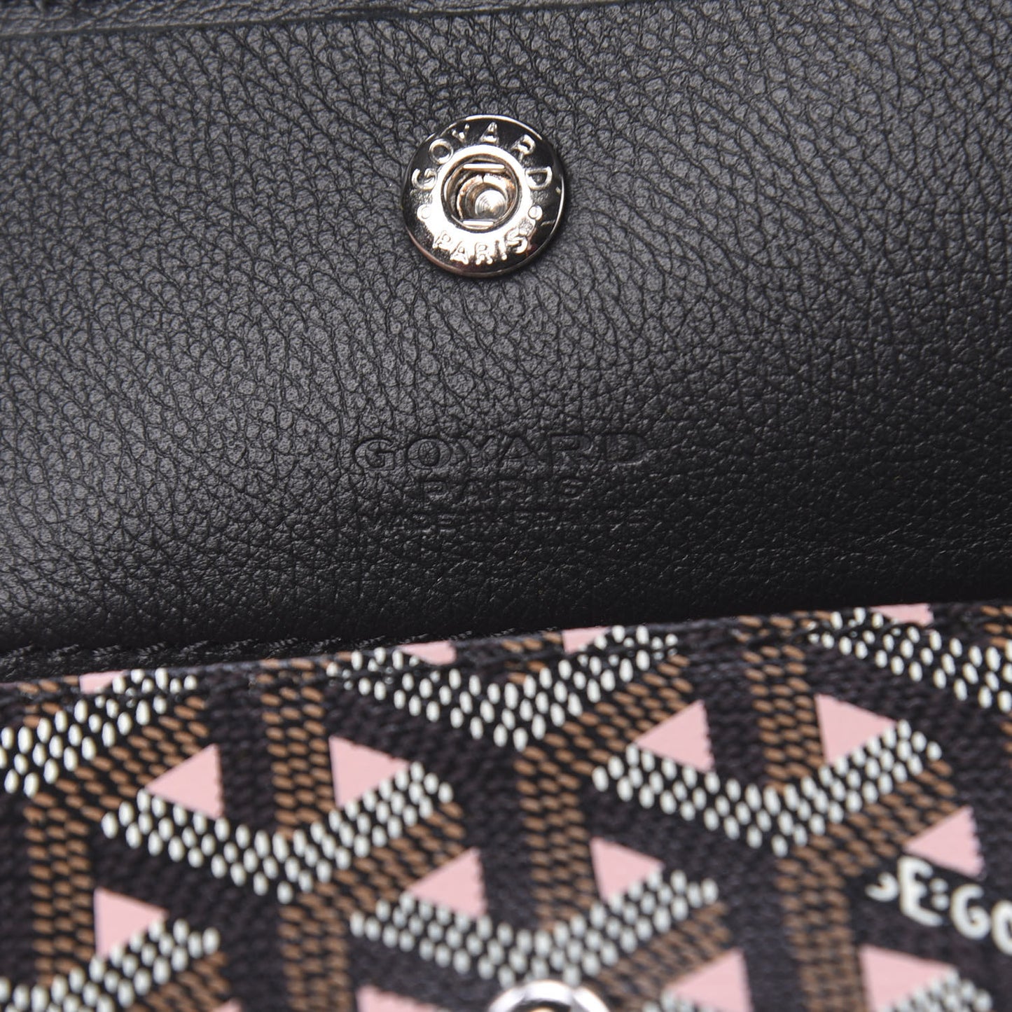 Goyardine Saint Louis Claire Voie PM Black Rose Pink