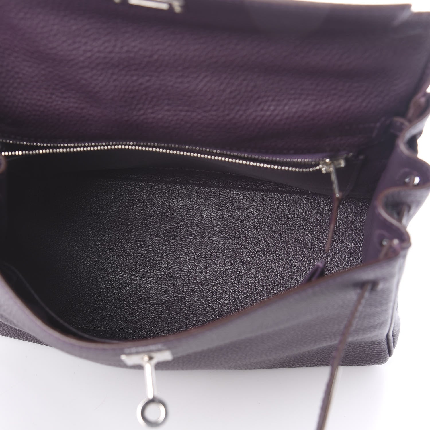 Hermes Togo Kelly Retourne 25 Raisin 9 of 18