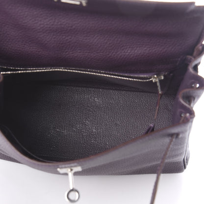 Hermes Togo Kelly Retourne 25 Raisin 9 of 18