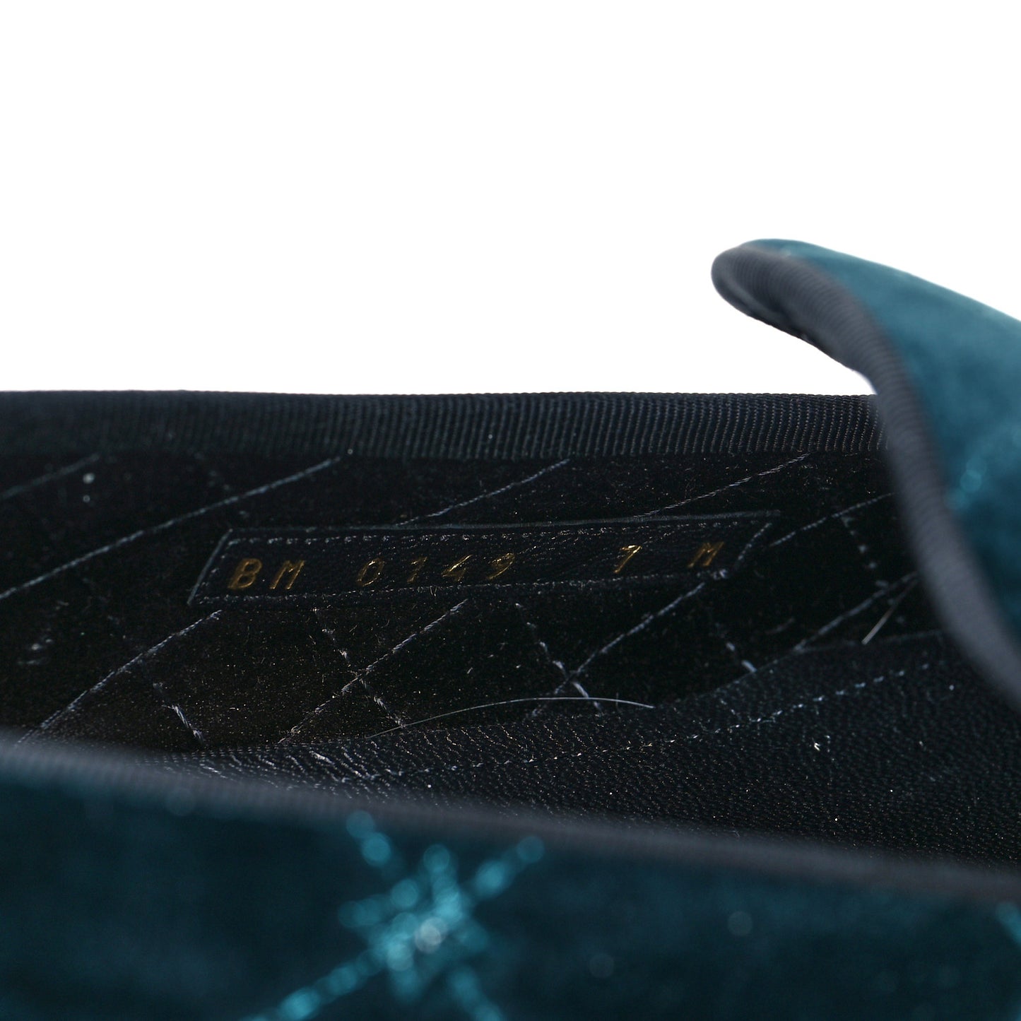 Velvet Logo Mens Auteuil Slipper 7 Vert