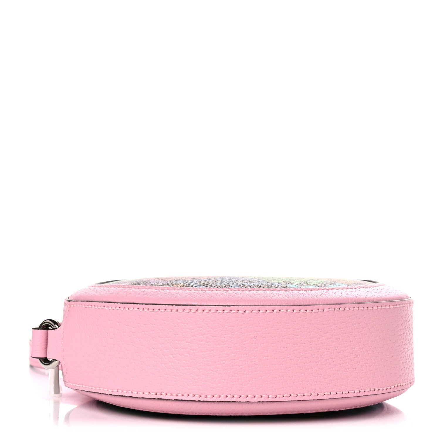 Gucci GG Supreme Monogram Psychedelic Round Shoulder Bag Black Multicolor Sugar Pink 4 of 10