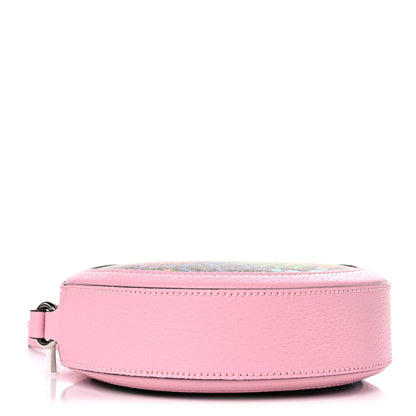 Gucci GG Supreme Monogram Psychedelic Round Shoulder Bag Black Multicolor Sugar Pink 4 of 10