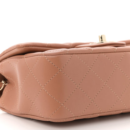 Chanel Lambskin Quilted Mini Rectangular Flap Brown 9 of 11