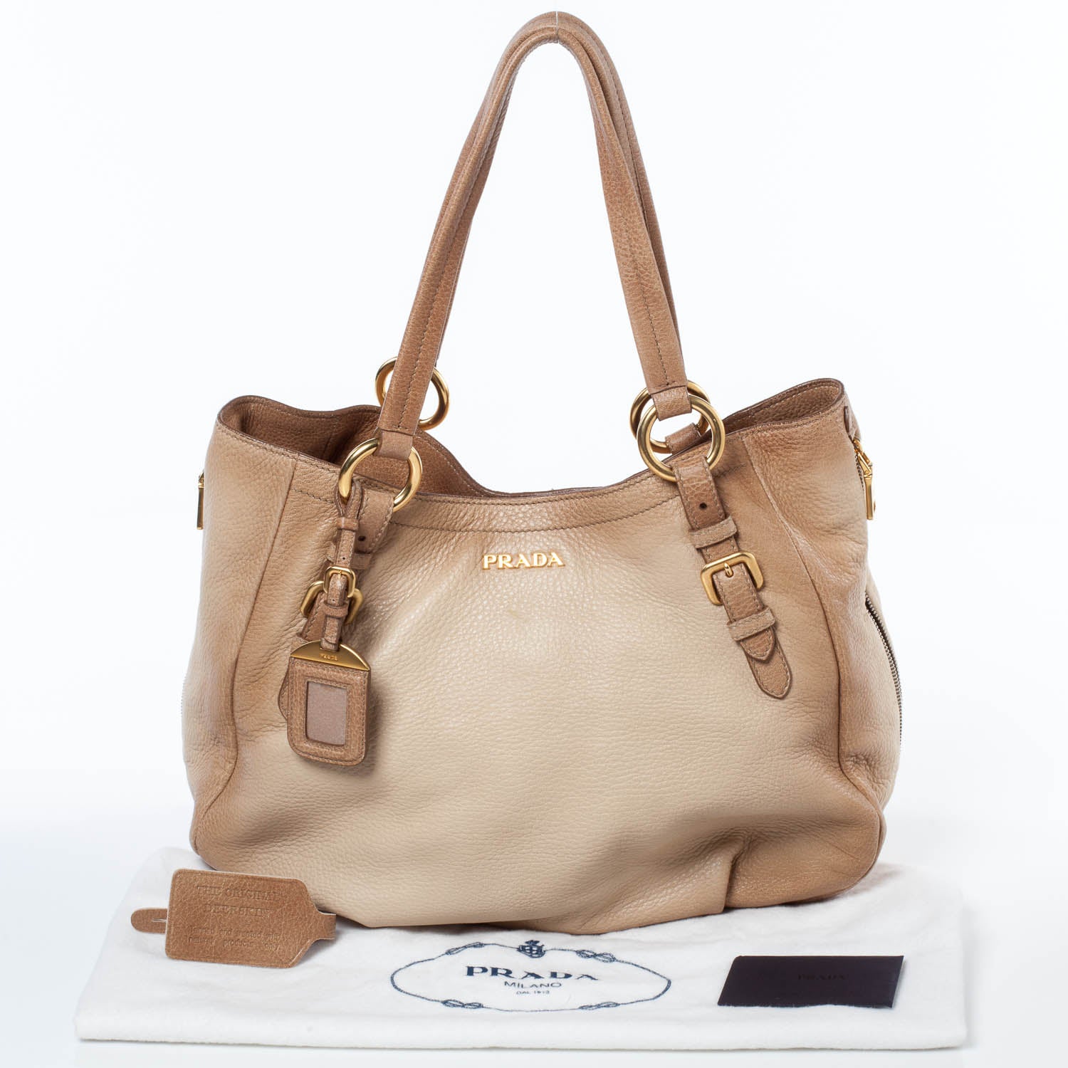 Prada Cervo Antik Shoulder Bag Quarzo Sfumato 11 of 11