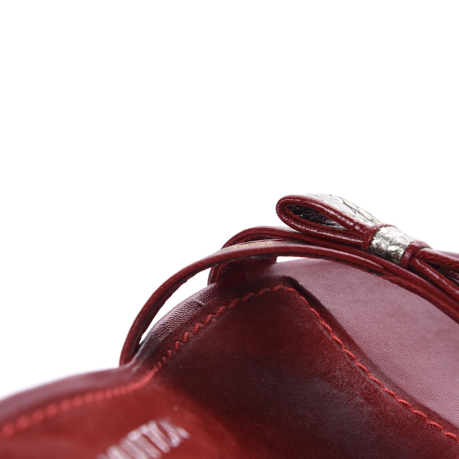 Louis Vuitton Satin Monogram Bow Mules 37 Marron 16 of 16