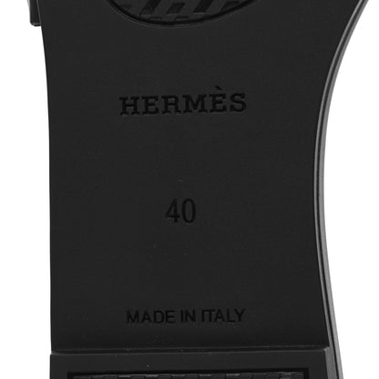 Hermes Rubber Aloha Sandals 40 Black 6 of 8