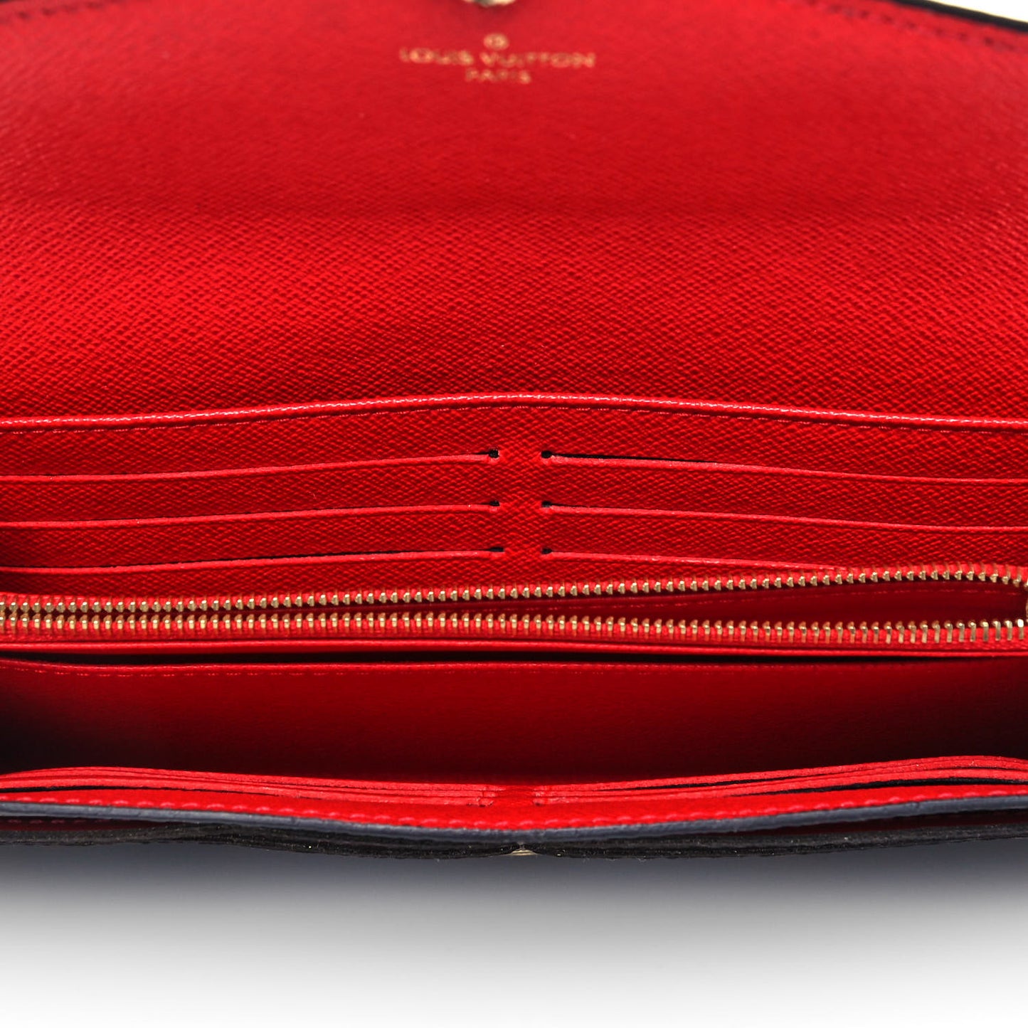 Monogram Sarah Wallet NM Coquelicot