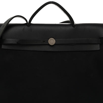 Hermes Toile Vache Calfskin Herbag 39 MM Black 7 of 12