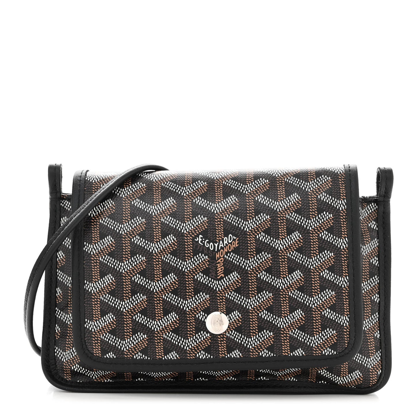 Goyardine Plumet Wallet Clutch Black