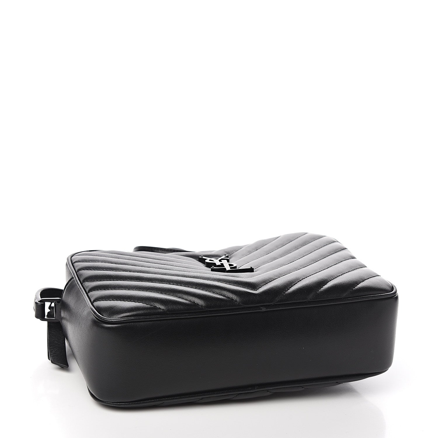 Saint Laurent Calfskin Matelasse Monogram Lou Camera Bag Black 3 of 9