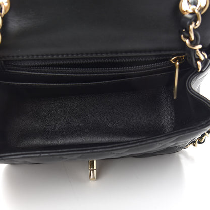 Chanel Lambskin Quilted Mini Square Flap Black 5 of 9