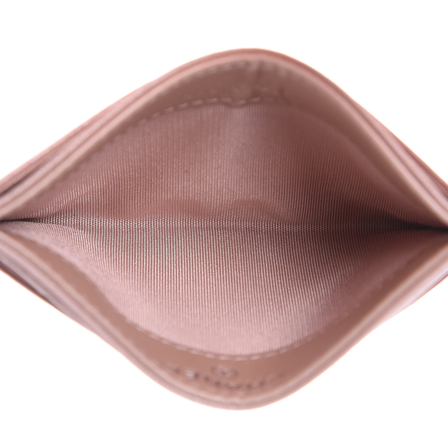 Chanel Goatskin Camellia Embossed Card Holder Light Pink 5 of 9