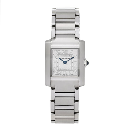 Cartier Stainless Steel 21mm Tank Francaise Quartz Watch Silver 1 of 5