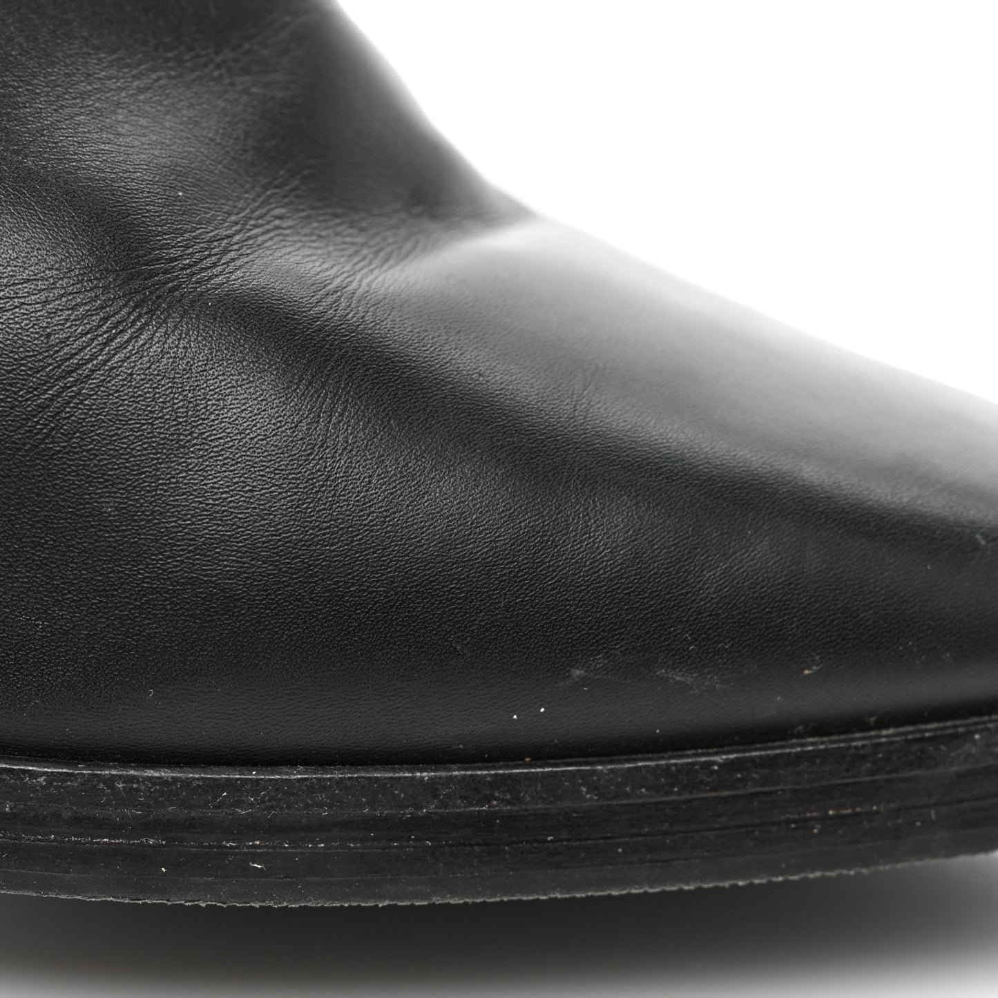 Calfskin Double G Knee High Boots 39 Black