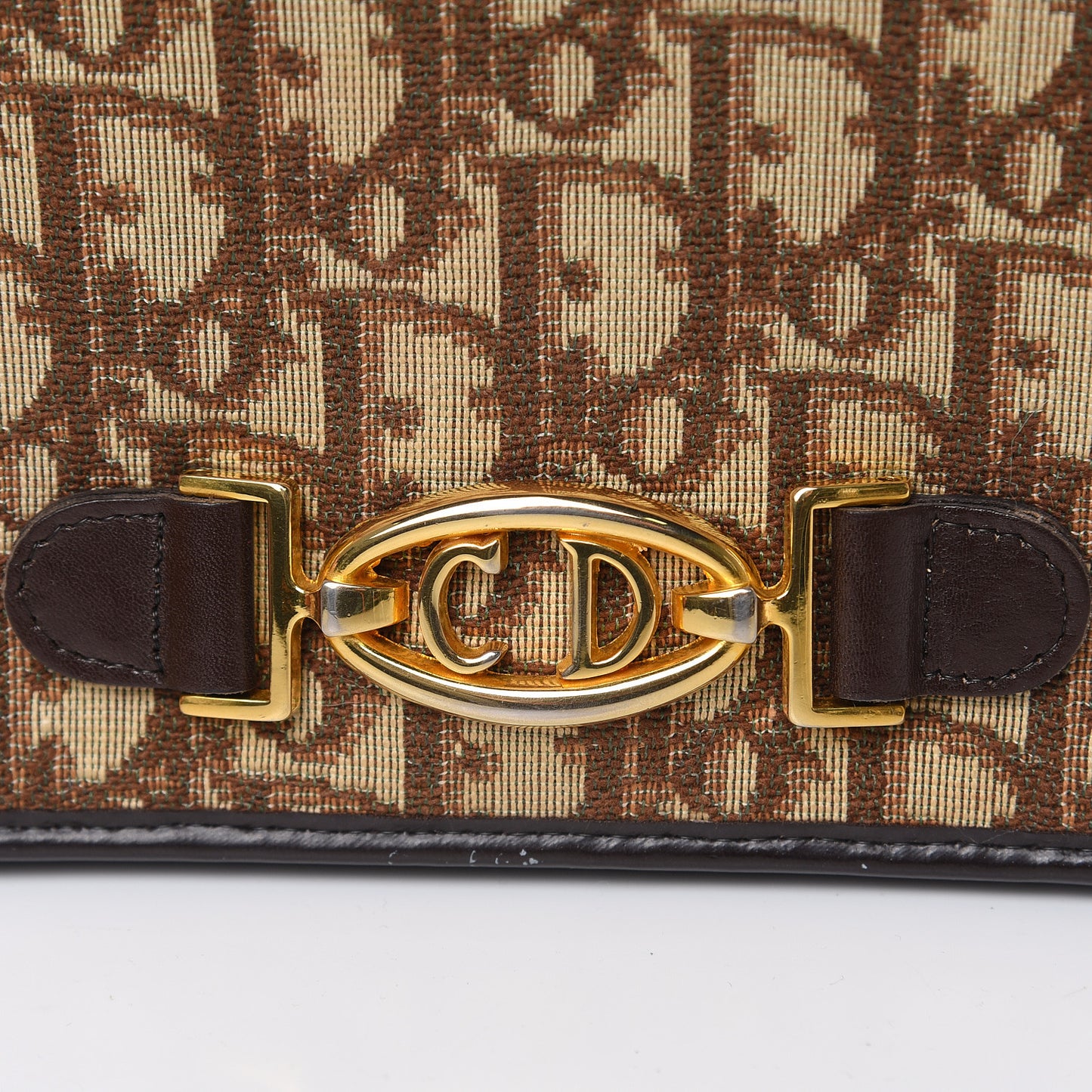 Monogram Chain Flap Brown