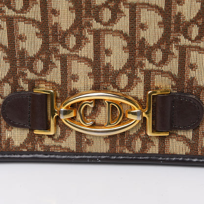 Christian Dior Monogram Chain Flap Brown 9 of 12