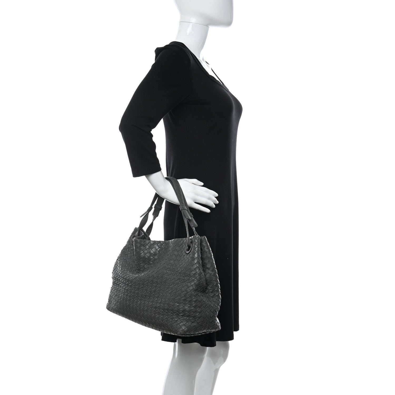 Bottega Veneta Nappa Intrecciato Bella Tote Grey 2 of 13