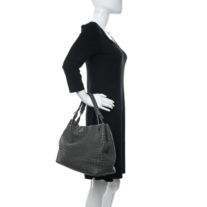 Bottega Veneta Nappa Intrecciato Bella Tote Grey 2 of 13