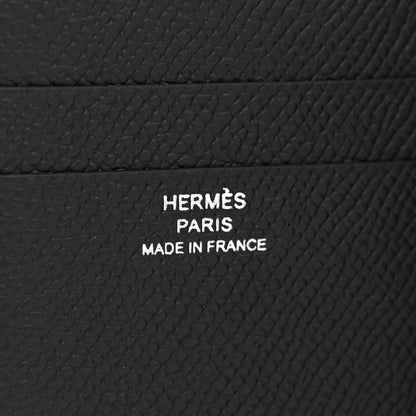 Hermes Epsom MC2 Euclide Card Holder Case Black 6 of 8