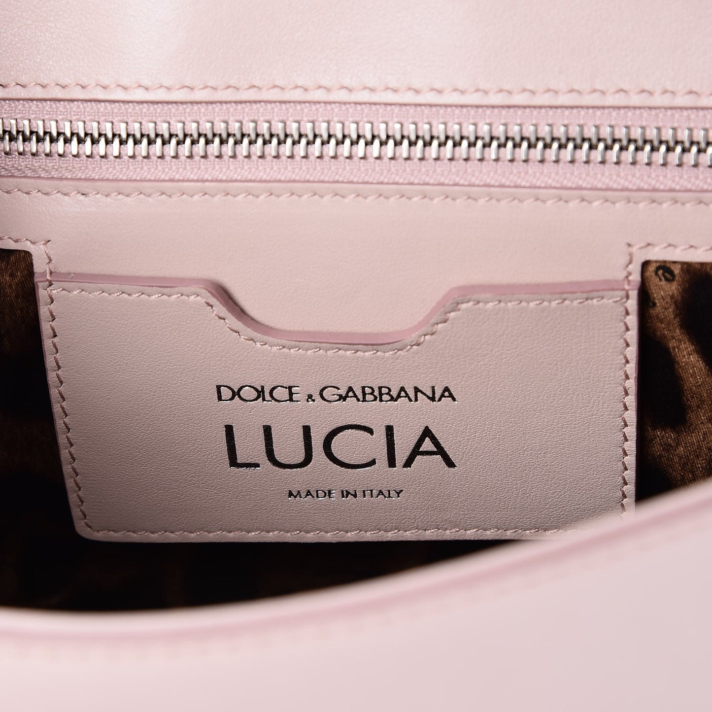 Calfskin Lucia Small Satchel Pink