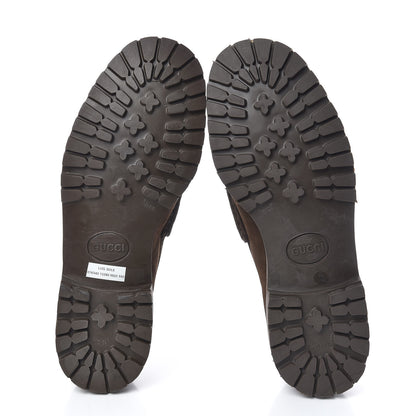 Gucci Suede Mens Horsebit Lug Sole Loafers 7.5 Jasper 5 of 11